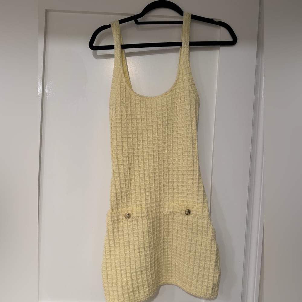 Zara Light Yellow Mini Dress